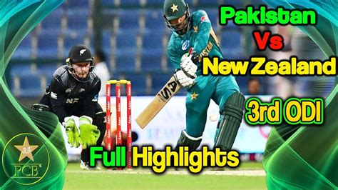 pakistan vs new zealand 3rd odi highlights
